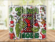 Naughty Grinch Tumblers