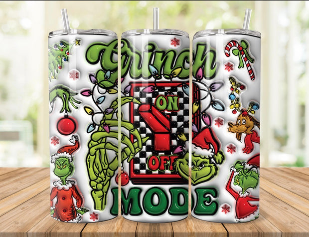 Naughty Grinch Tumblers