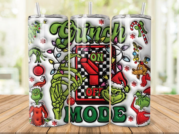 Naughty Grinch Tumblers