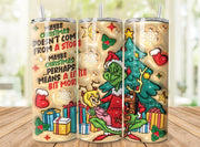Naughty Grinch Tumblers